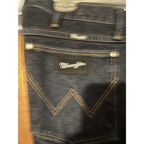 Vintage Wrangler Mens Cowboy Cut 13MSEDD Jeans 38 32 100% Cotton Silver Edition - Picture 2 of 4